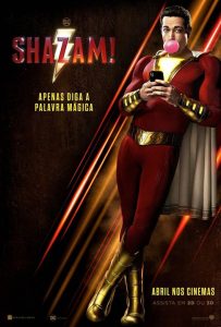 Cartaz do filme "Shazam!", produção da DC