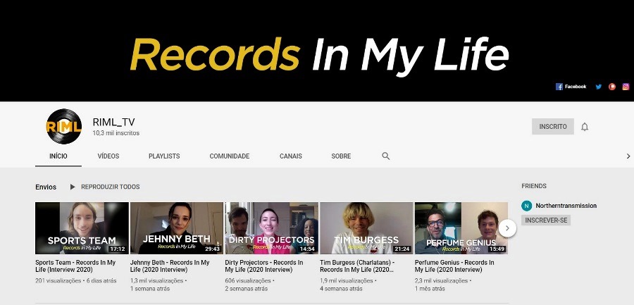 Records in my Life, foto do canal