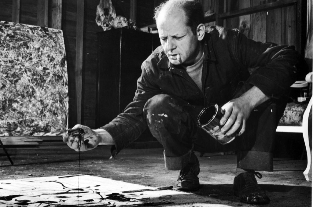 Jackson Pollock em ação