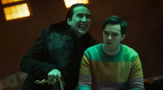 Nicolas Cage e Nicholas Hoult in Renfield - Dando o Sangue Pelo Chefe